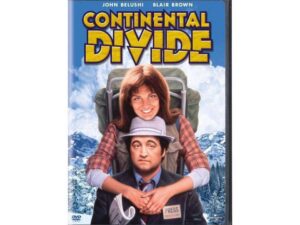Continental Divide DVD cover, woman hugging man, mountains