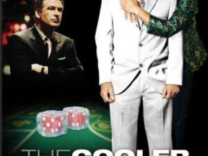 Movie poster: man in white suit, casino dice