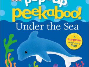 Pop-up peekaboo book cover with dolphin