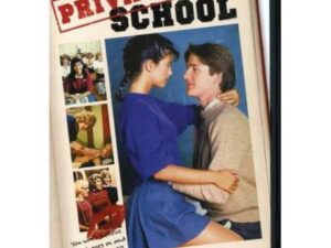 Private School movie poster with embracing couple