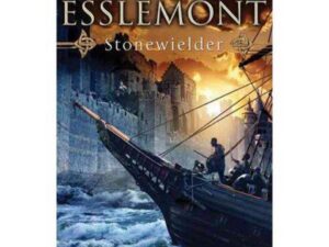 Stonewielder book cover: ship approaching walled city
