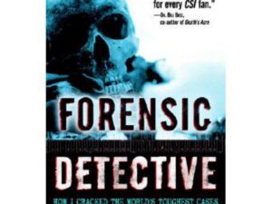 Forensic Detective book cover with skull