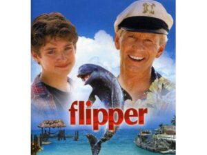 Flipper movie poster with boy and dolphin