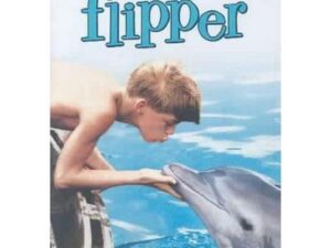 Boy kissing dolphin on Flipper movie poster