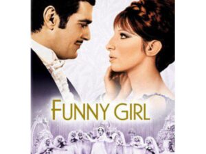 Funny Girl poster with romantic couple profile