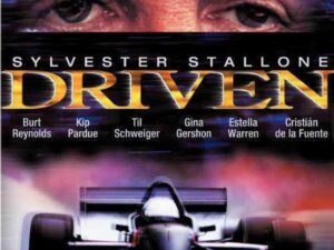 Racing movie poster with car and eyes