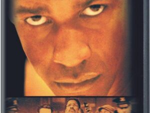 The Hurricane poster: intense close-up of man