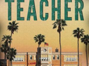 School facade with palm trees and "TEACHER