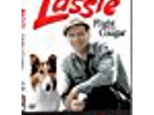 Lassie poster with man and collie