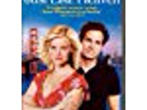 Romantic comedy movie poster with couple
